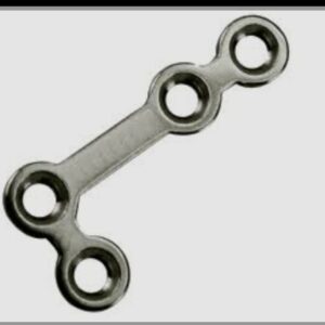 mini plaque chirurgie maxillo-faciale en « L » 90° pour vis 2.0 mm