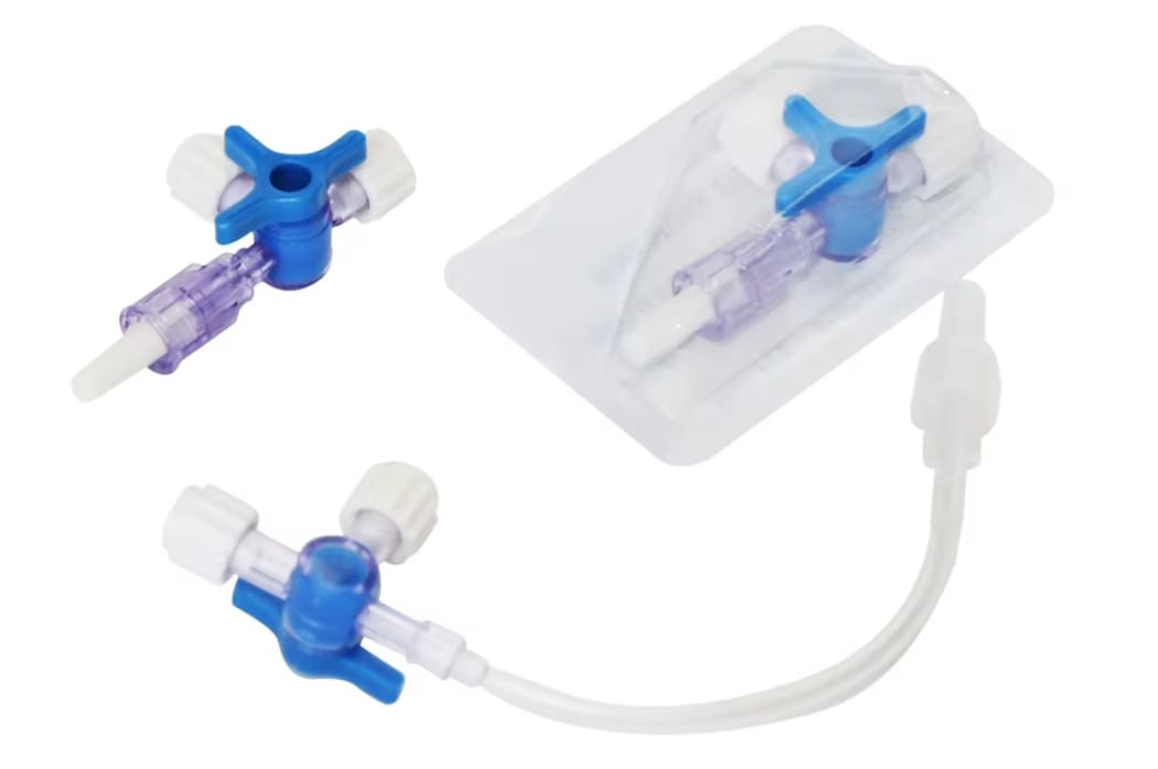 Robinet d'arrêt à trois voies