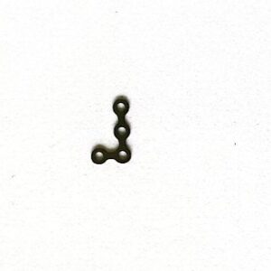 Mini plaque mandibulaire en L à 4 trous 2.0 mm