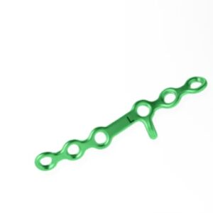 Plaque L1 midface linea obliqua 2.0 mm à 6 trous gauche